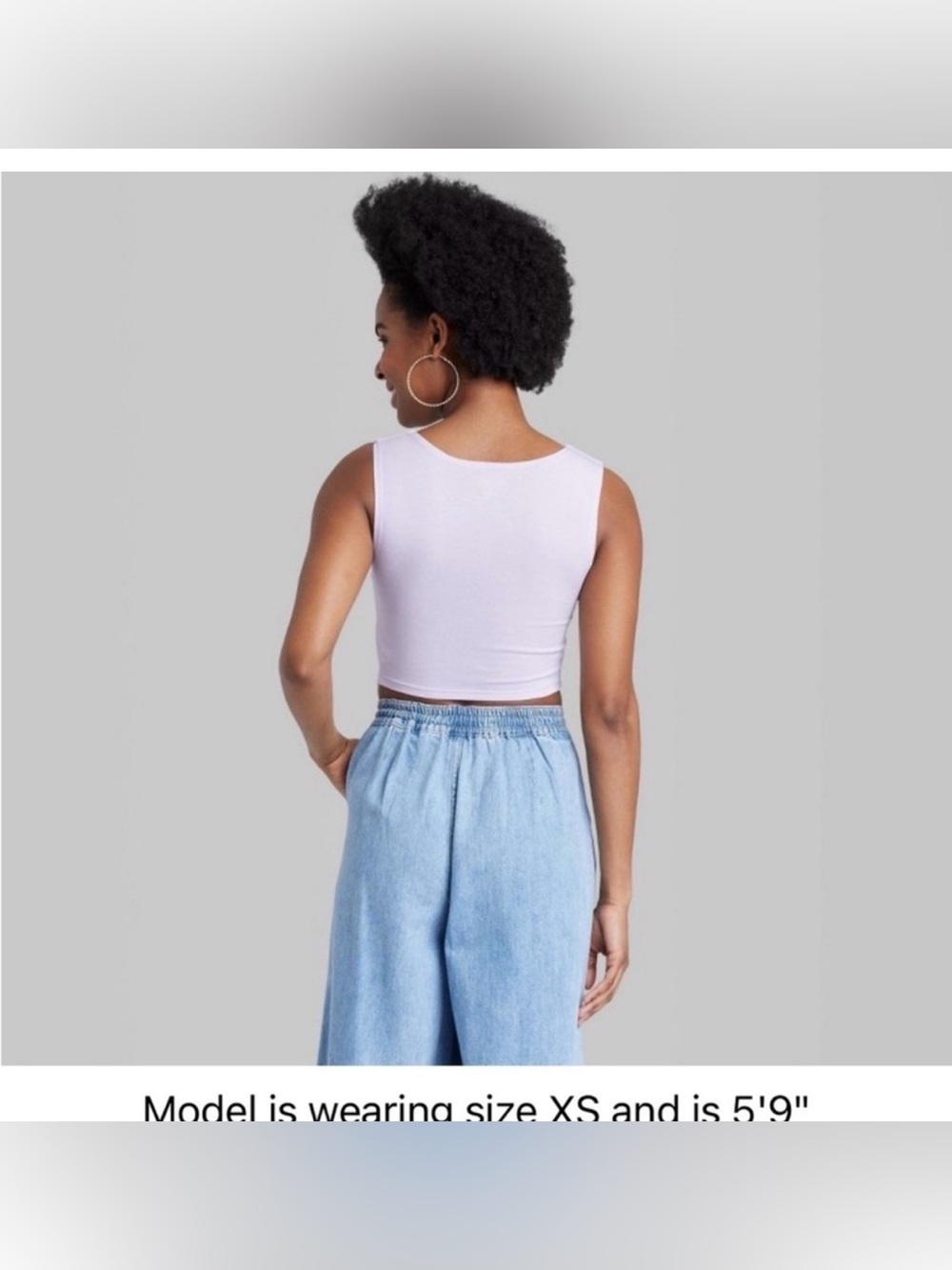 Square Neck Crop Top - Picture 5 of 5